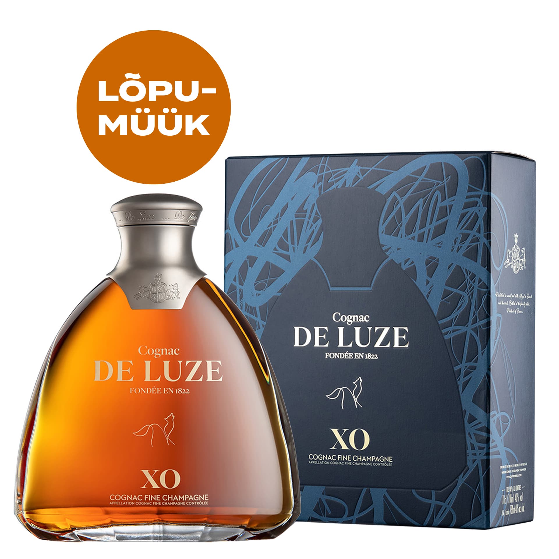COGNAC DE LUZE XO FINE CHAMPAGNE 40% 70CL BOX_0