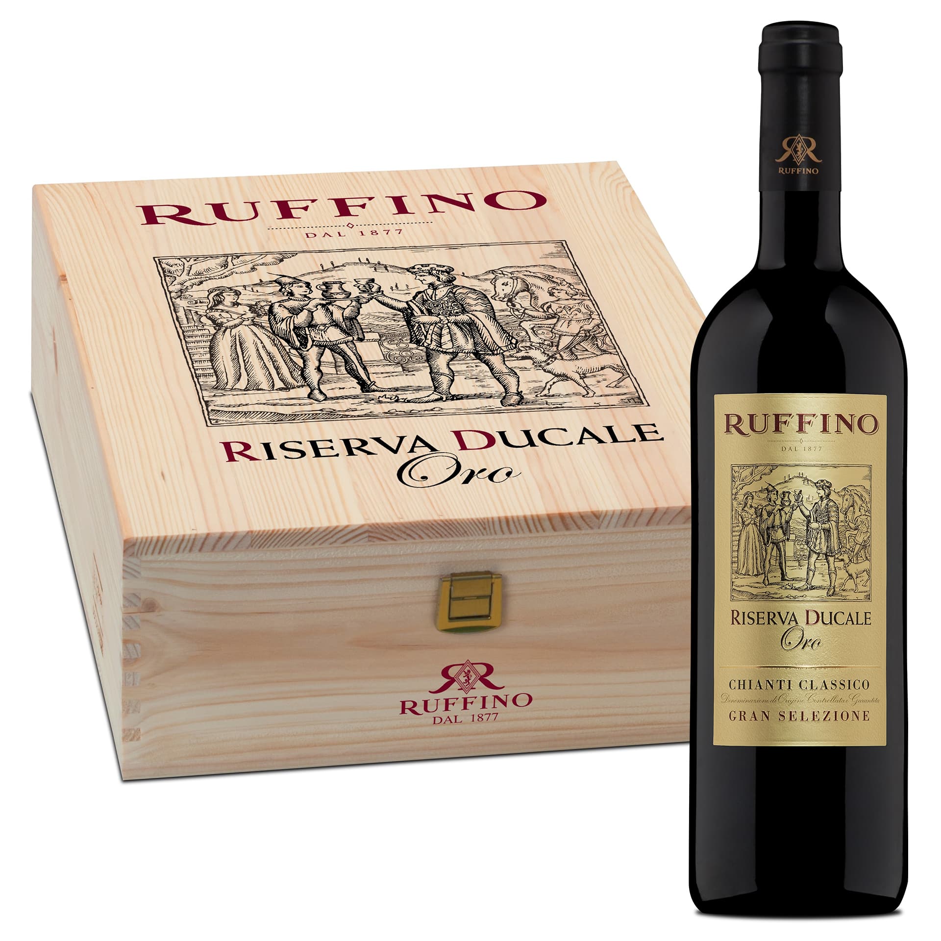 RUFFINO RISERVA DUCALE ORO`14 14,5% WOODEN BOX (3*75CL)_0
