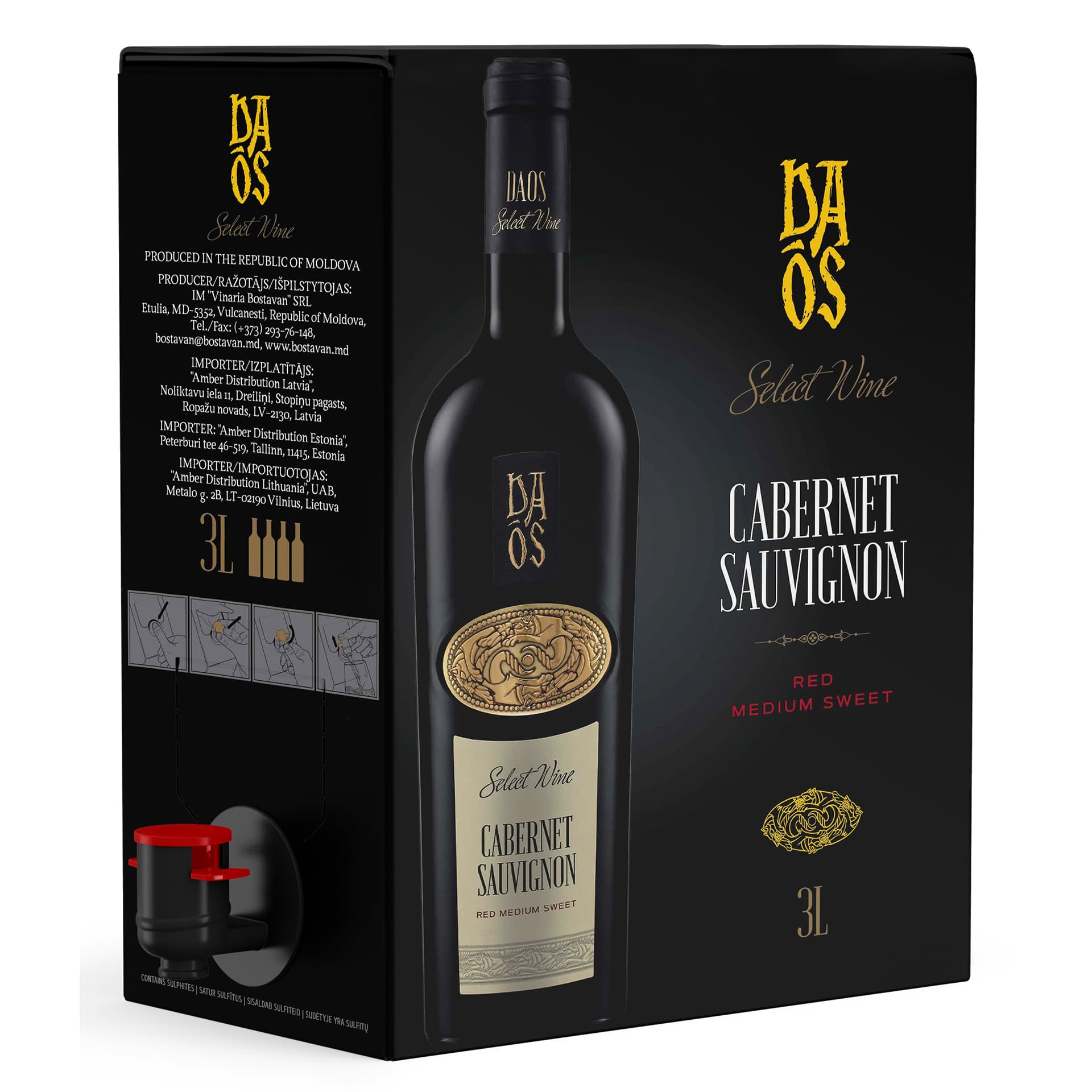 DAOS CABERNET RED MEDIUM SWEET 12% 300CL BIB_0