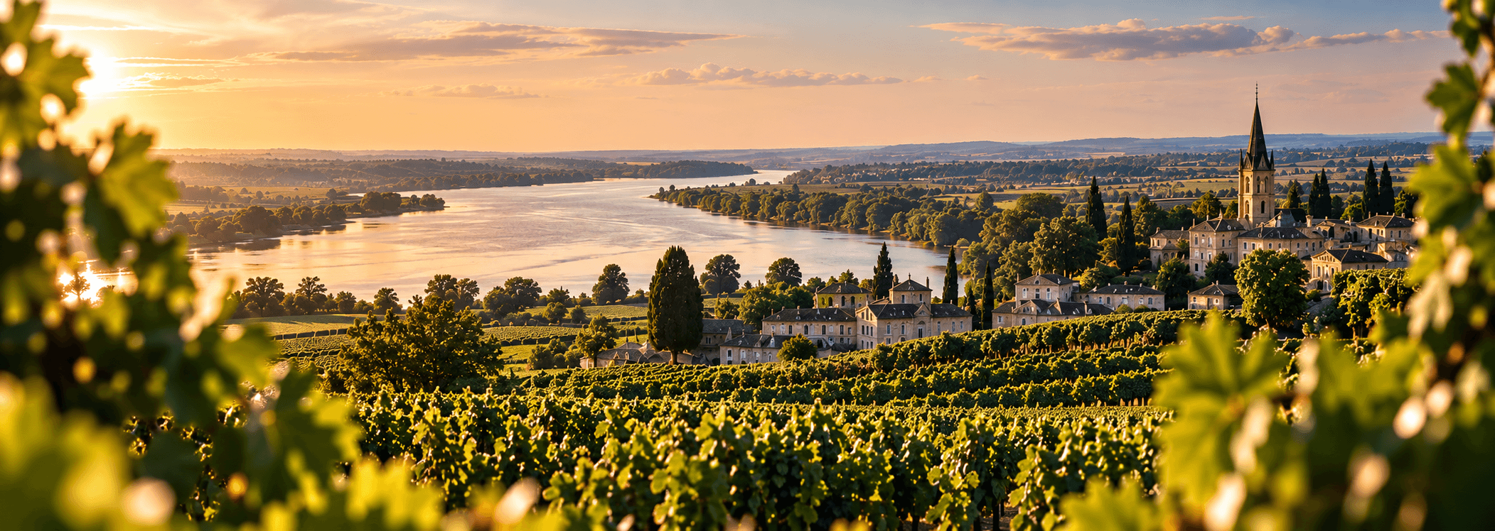 Bordeaux maa-ala, jõgi, kaks kallast